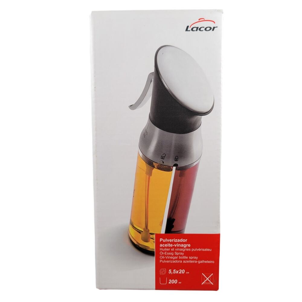 Lacor Oil and Vinegar Spray Dispenser 200ml Dual Bottle Made in Spain